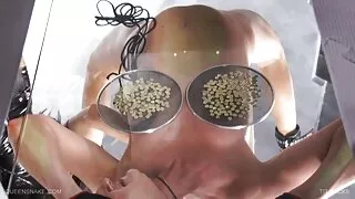 Blondinė paima didel ...